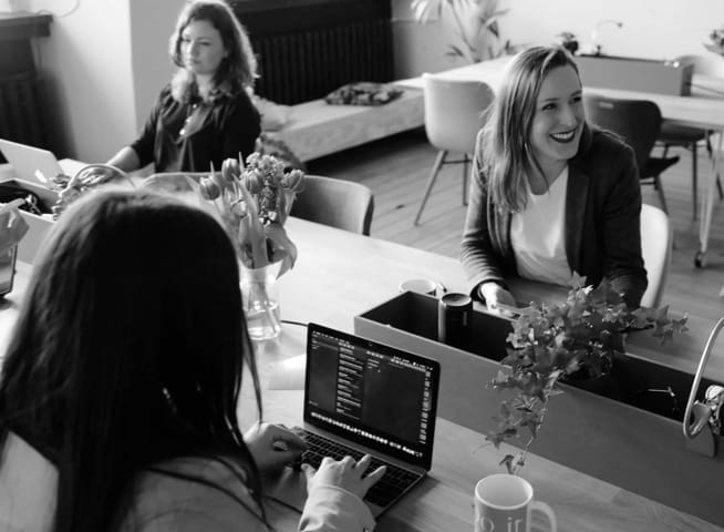 Women in a business meeting